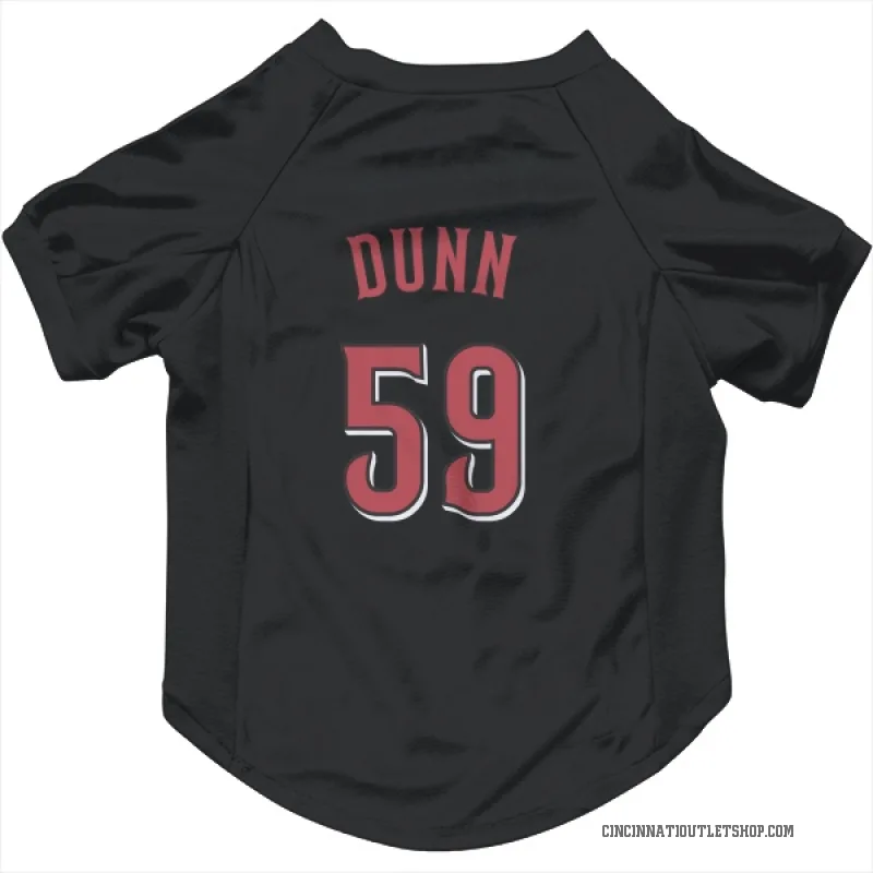 Blake Dunn Black Cincinnati Reds Cat & Dog Pet Jersey