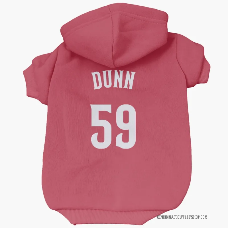 Blake Dunn Red Cincinnati Reds Cat & Dog Pet Hoodie