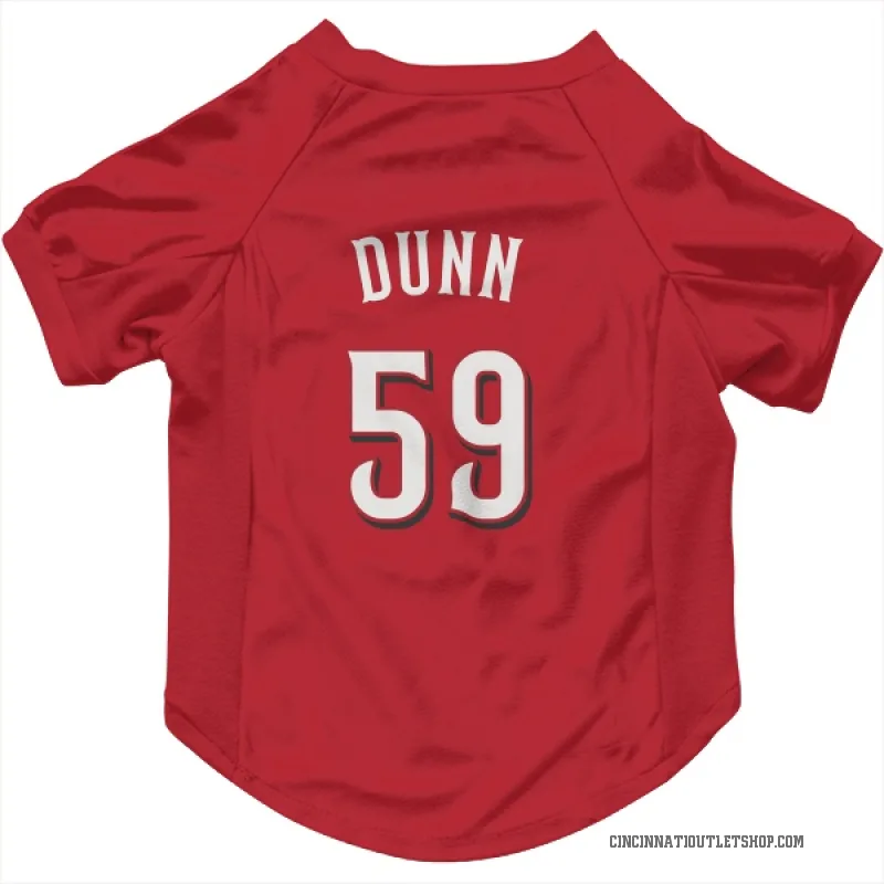 Blake Dunn Scarlet Cincinnati Reds Cat & Dog Pet Jersey