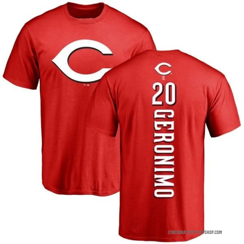 Cesar Geronimo Men's Red Cincinnati Reds Backer T-Shirt -