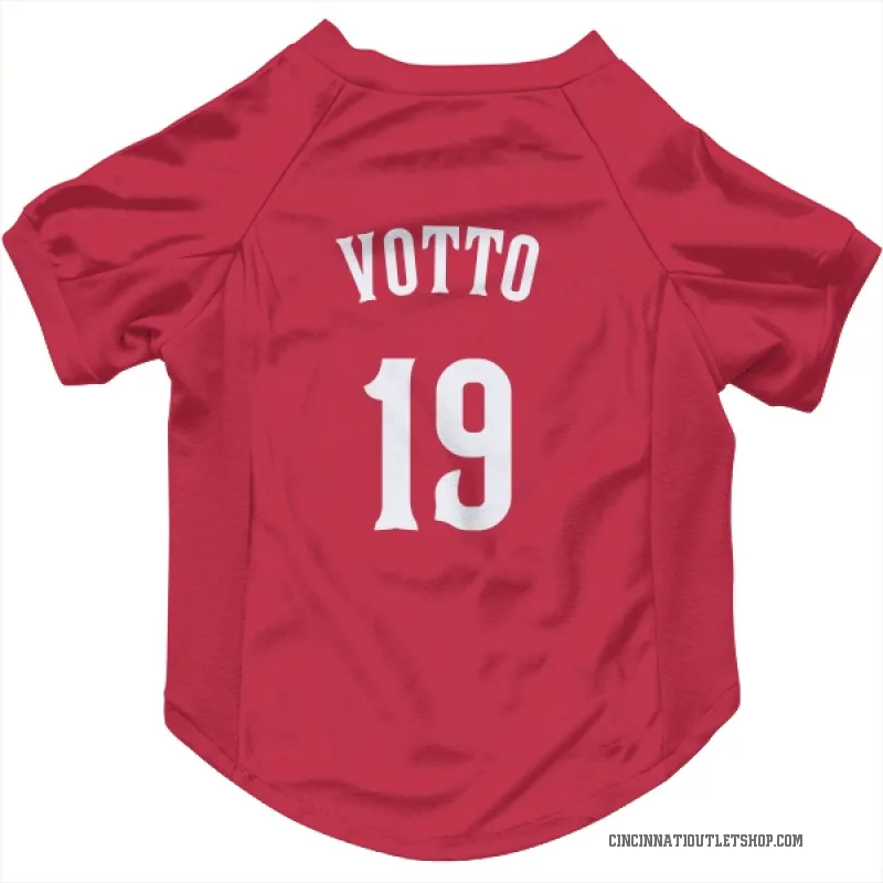 Joey Votto  Red Cincinnati Reds  Cat & Dog Pet Jersey