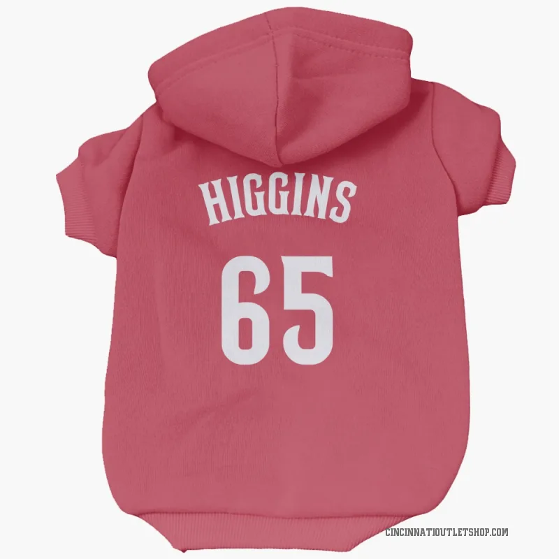 P.J. Higgins  Red Cincinnati Reds  Cat & Dog Pet Hoodie