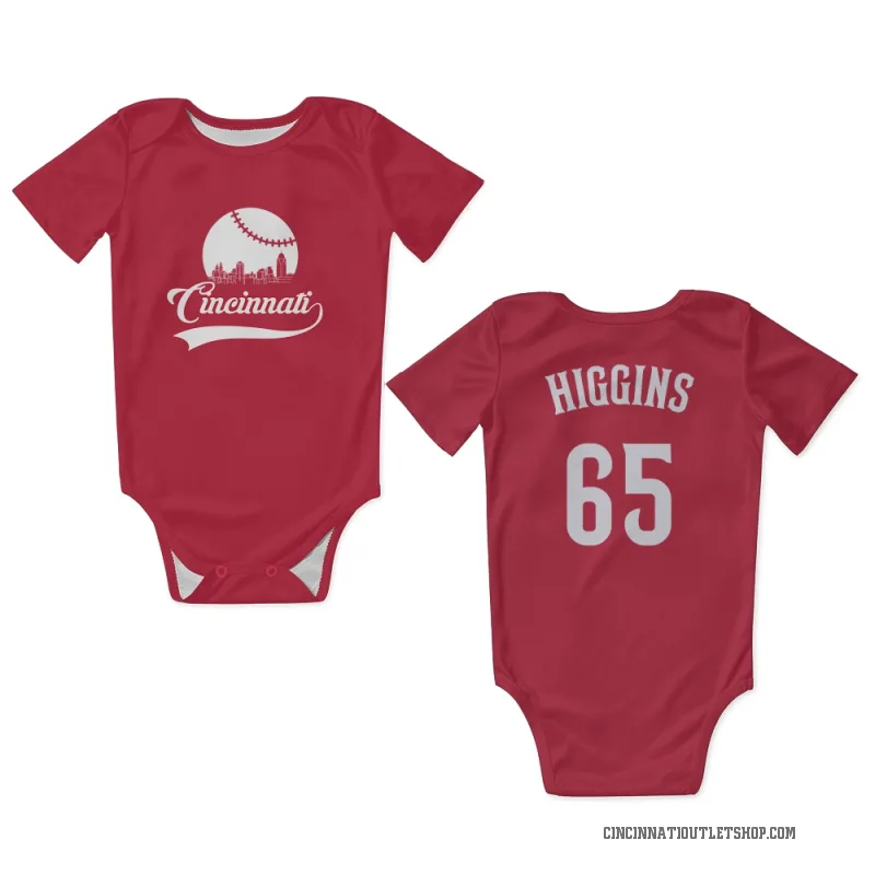P.J. Higgins  Red Cincinnati Reds  Newborn & Infant Bodysuit
