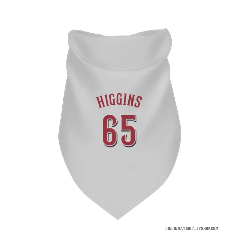 P.J. Higgins  White Cincinnati Reds  Cat & Dog Pet Bandana